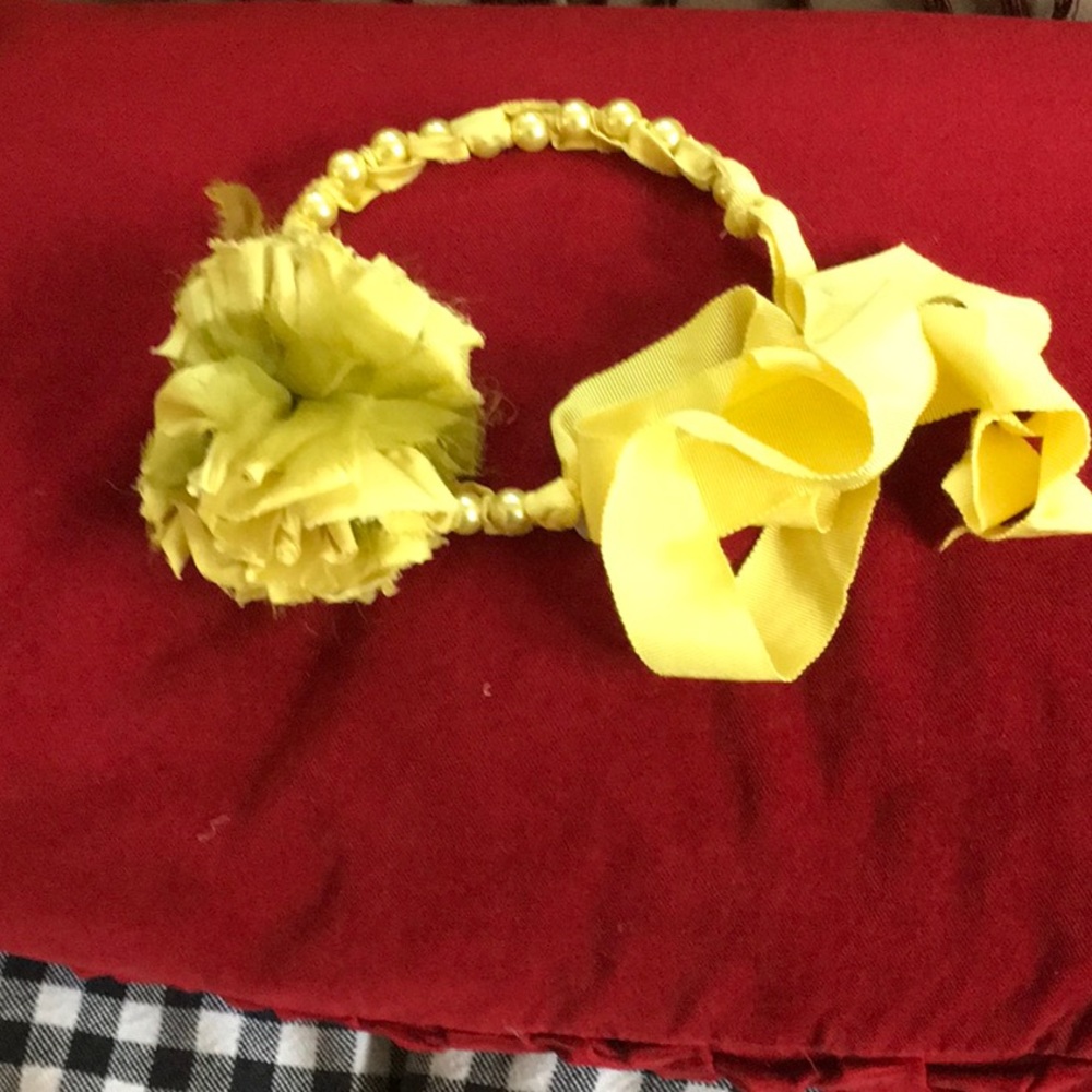 Vintage Lanvin “Pom Pom” Ribbon Necklace